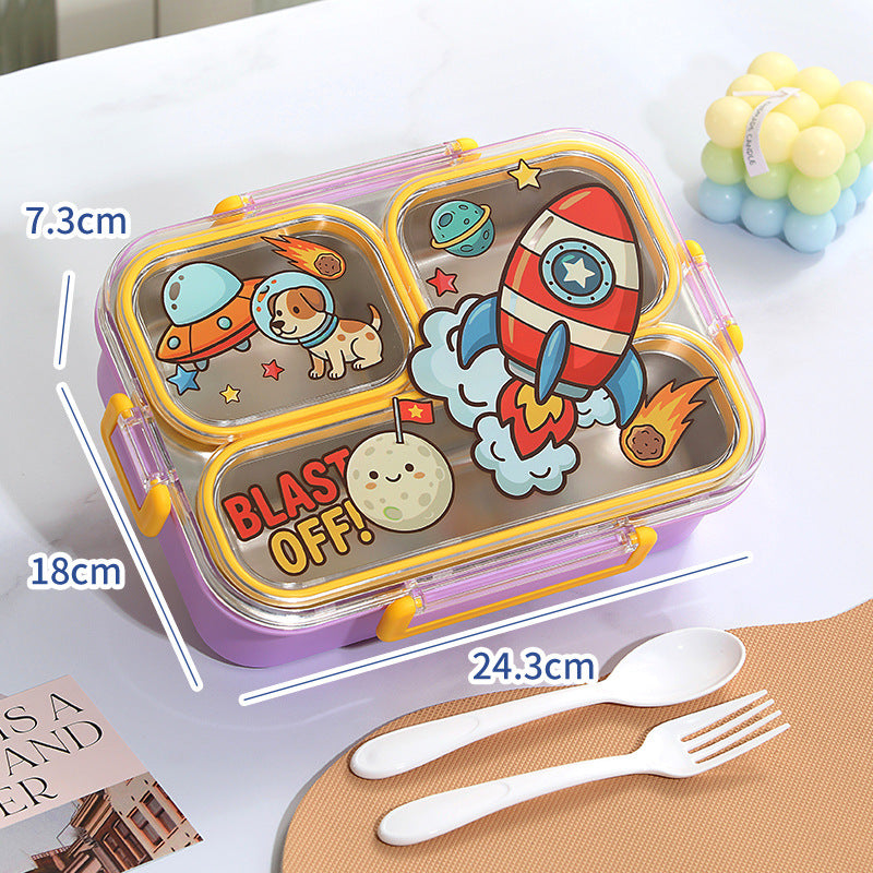 Fun-Themed Multi-Section Lunch Container