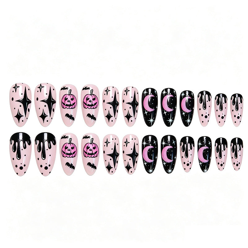 Creative Nail Art Set with Halloween Motif and Charming Designs Kalsten