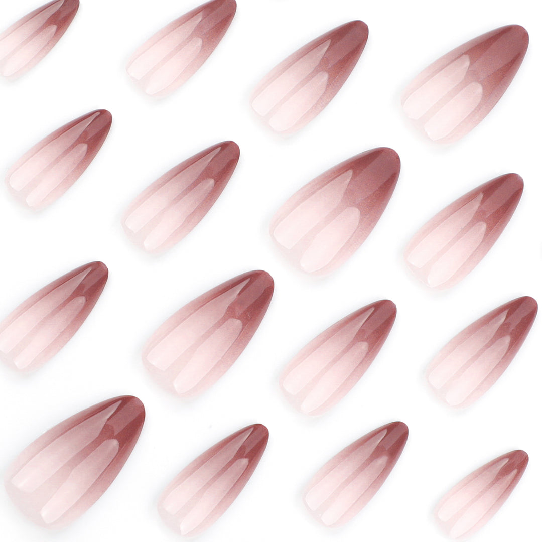 Artistic stiletto nails with elegant ombre design Kalsten