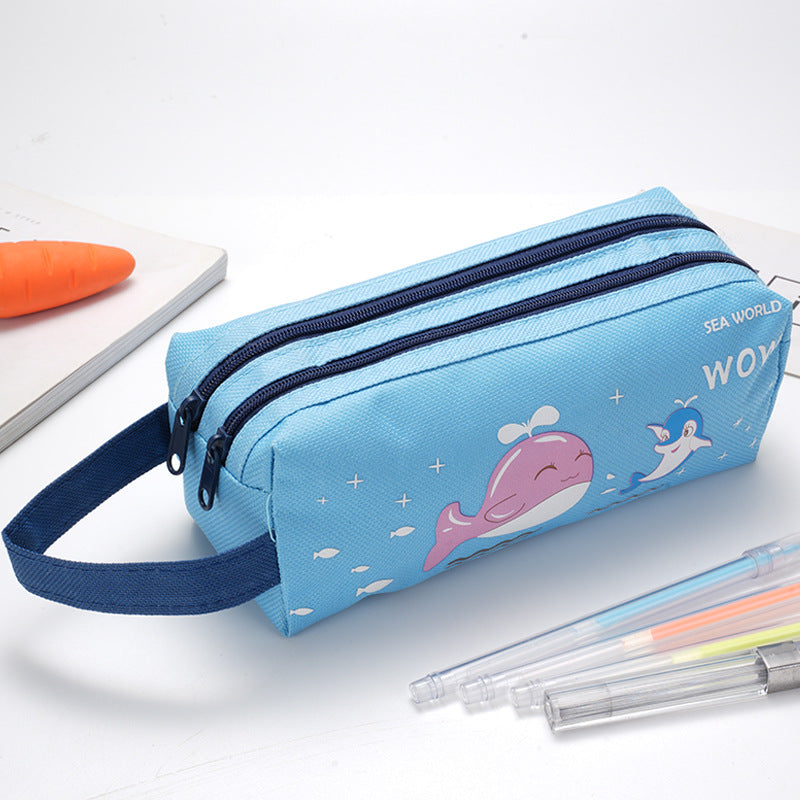 Fun-Themed Multi-Zipper Pencil Case Kalsten