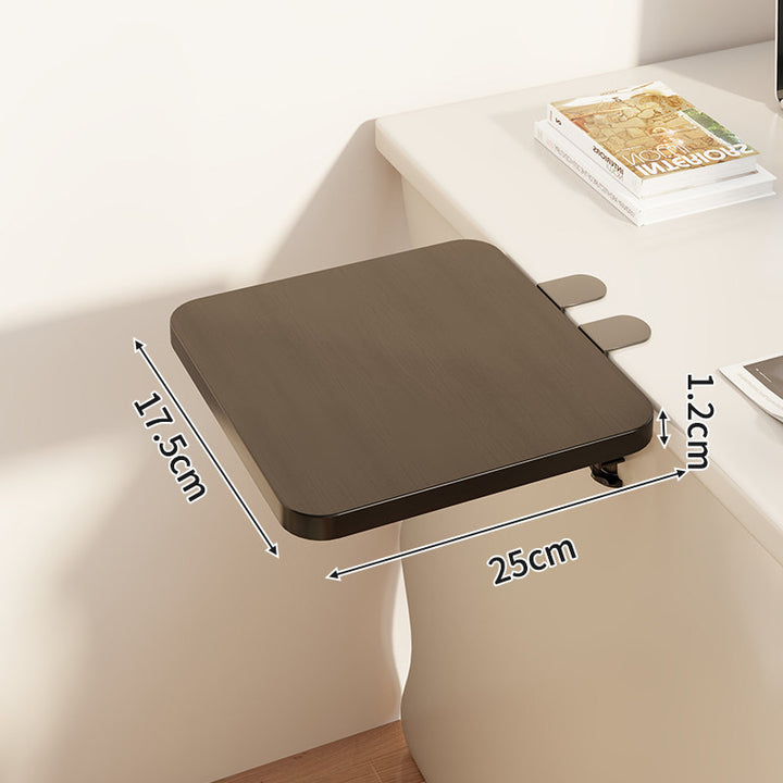 Slim Clamp-On Folding Side Desk Shelf Tray