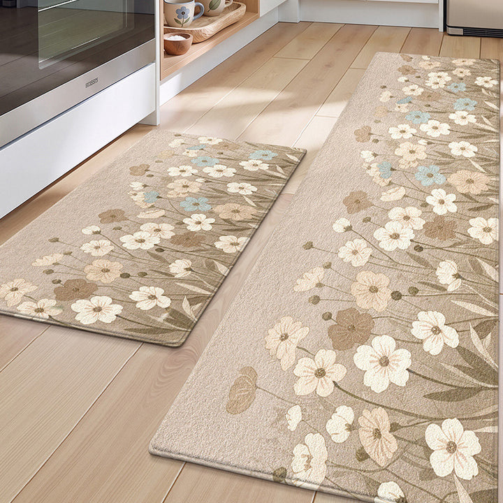 Floral Patterned Kitchen Mat Set Kalsten