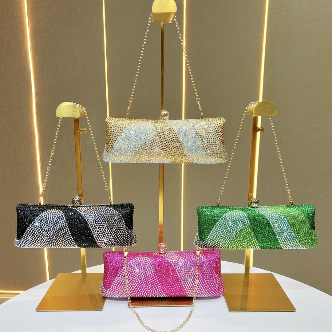 Glamorous Rhinestone-Studded Clutch