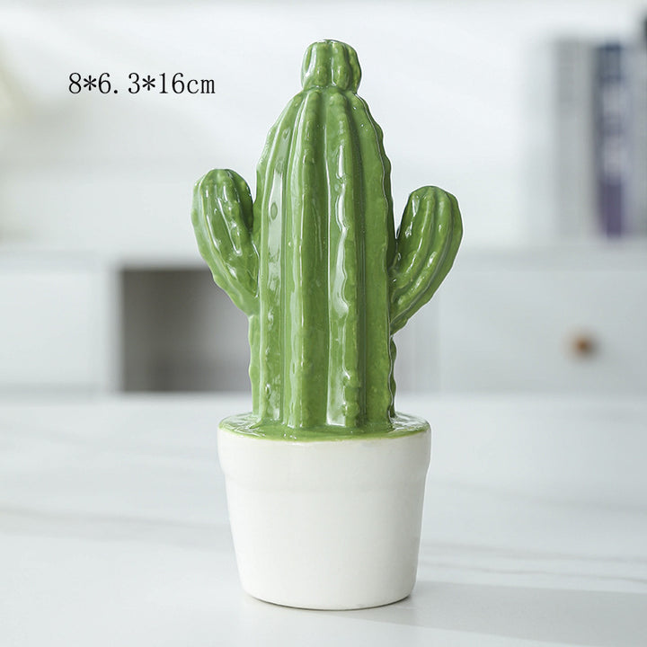 Decorative Ceramic Cactus Planter Kalsten