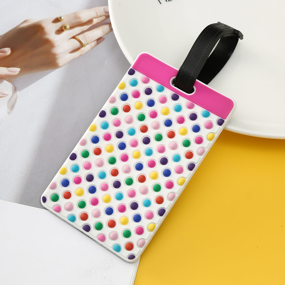 Unisex Luggage Tag with Modern Geometric Design Kalsten