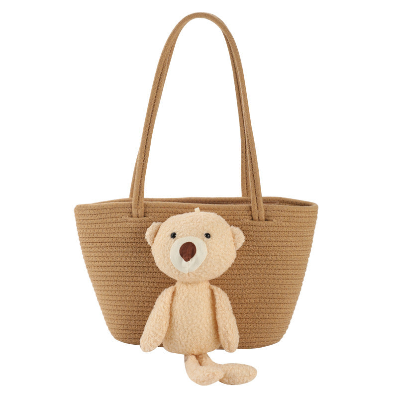 Women's handbag with cute cuddle bear accent Kalsten