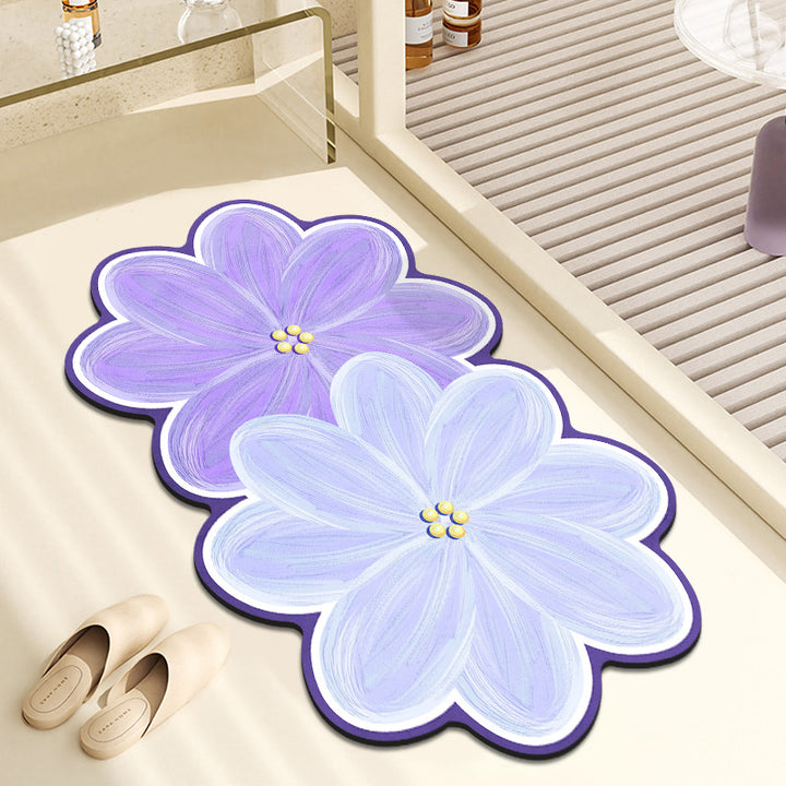 Floral Shaped Decorative Floor Mat