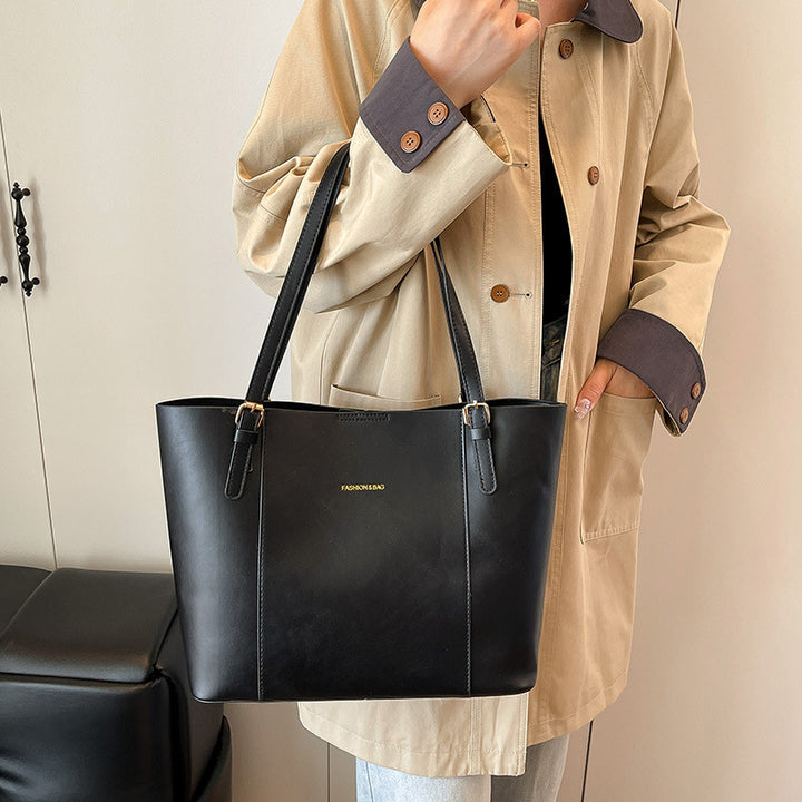 Sleek Minimalist Leather Tote Bag Kalsten