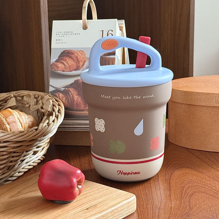 Ladies cheerful thermos with practical handle Kalsten
