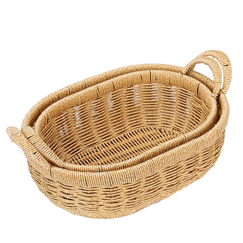 Decorative Round Woven Storage Basket Kalsten