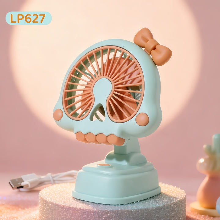 Women's portable mini hand fan in creative skull design Kalsten