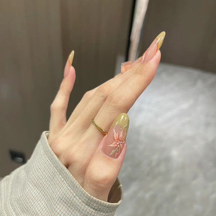 Natural Almond-Shaped Press-On Nails Kalsten