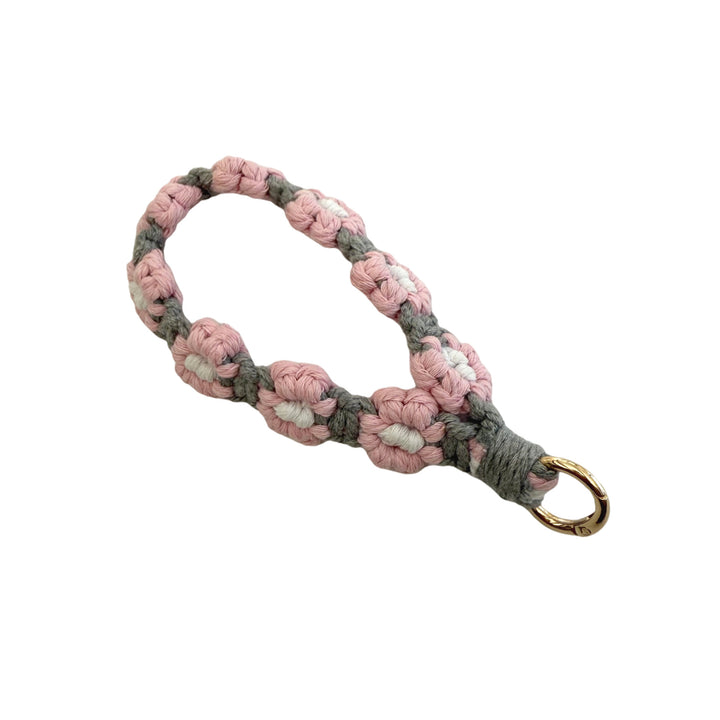 Floral Macrame Keychain Holder Kalsten