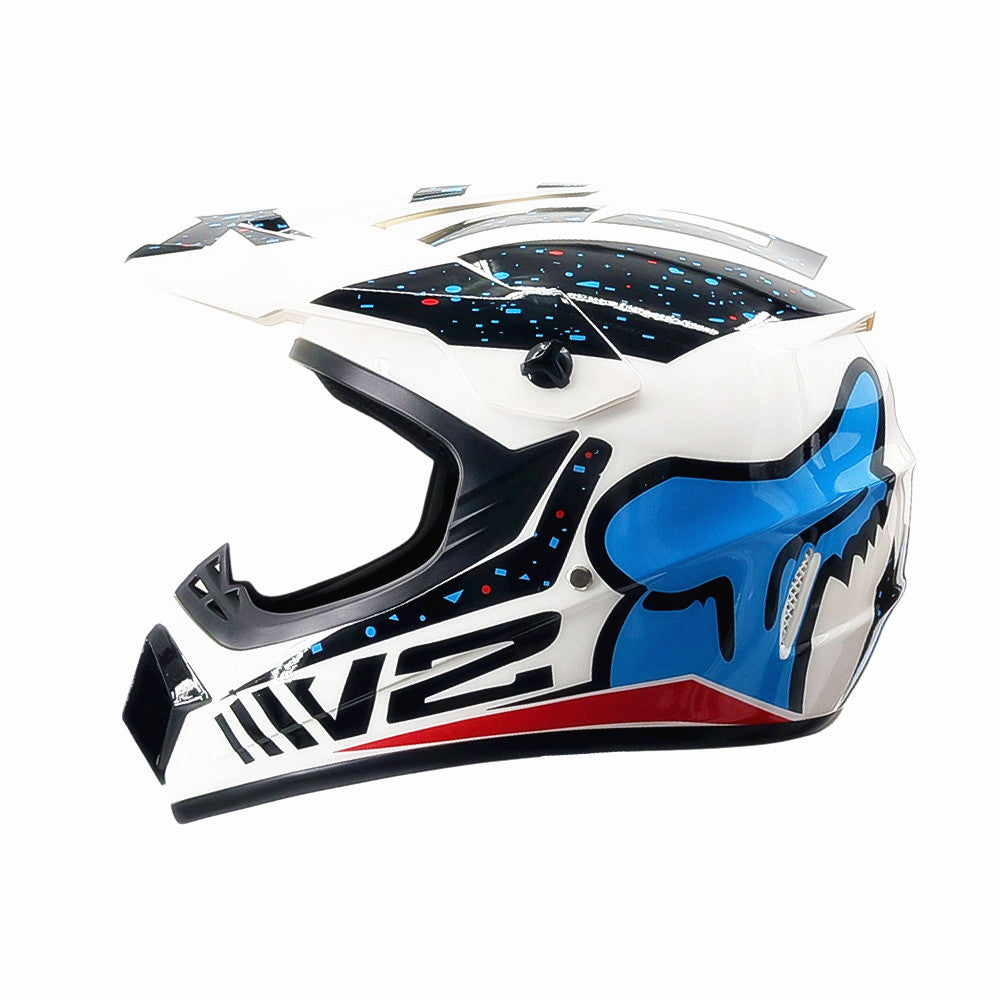 full-face motocross helmet with extended visor and reinforced chin guard Kalsten