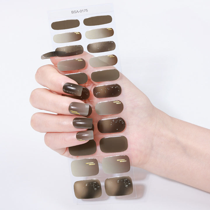 Rhinestone-Embellished Nail Wraps