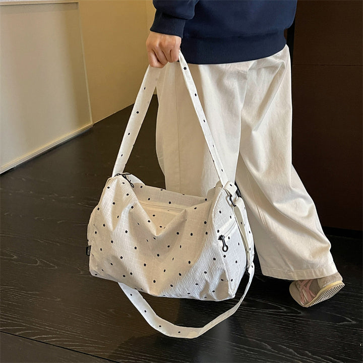 Lightweight Floral Print Travel Duffle