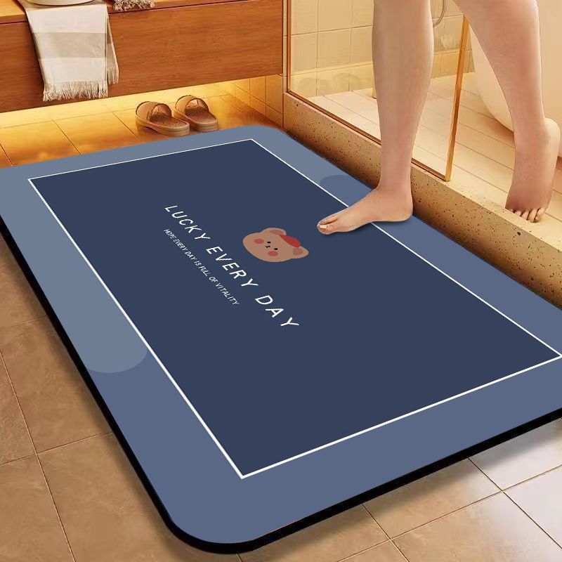 Cartoon Dog-Themed Bath Mat Kalsten