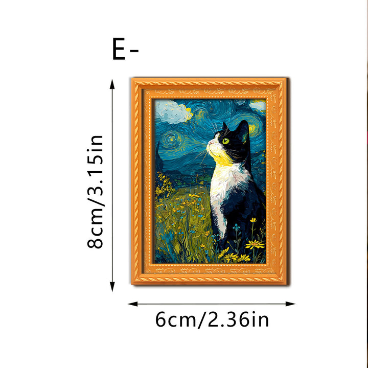 Decorative cat art with futuristic design Kalsten