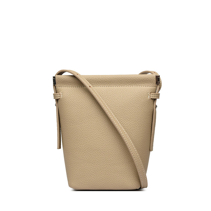Elegant Textured Bucket Bag Kalsten