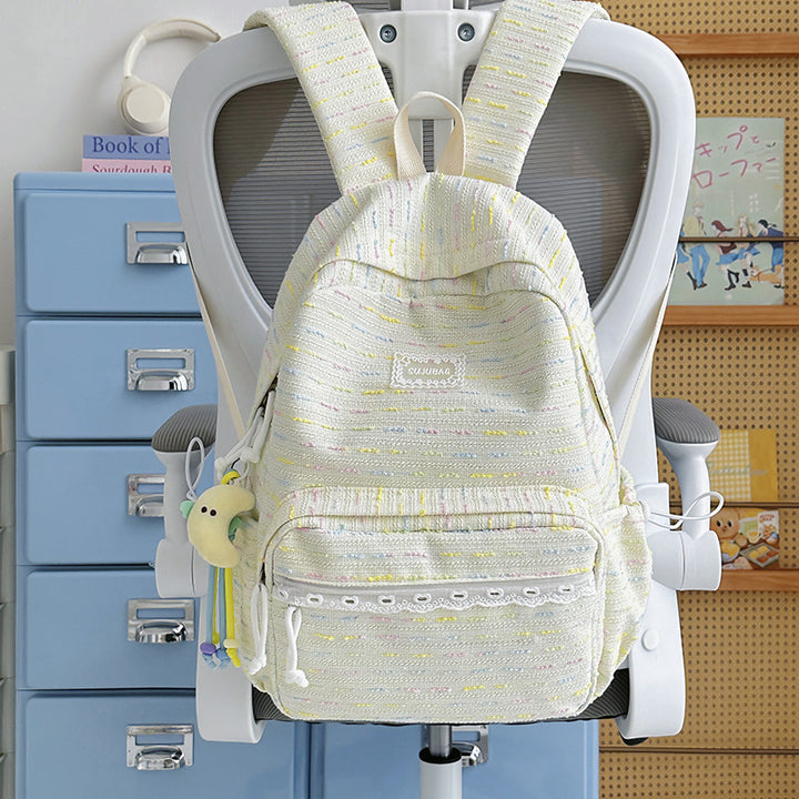 Textured Casual Backpack Kalsten