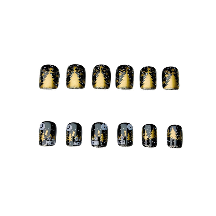 Festive Winter Pattern Nail Art Kalsten