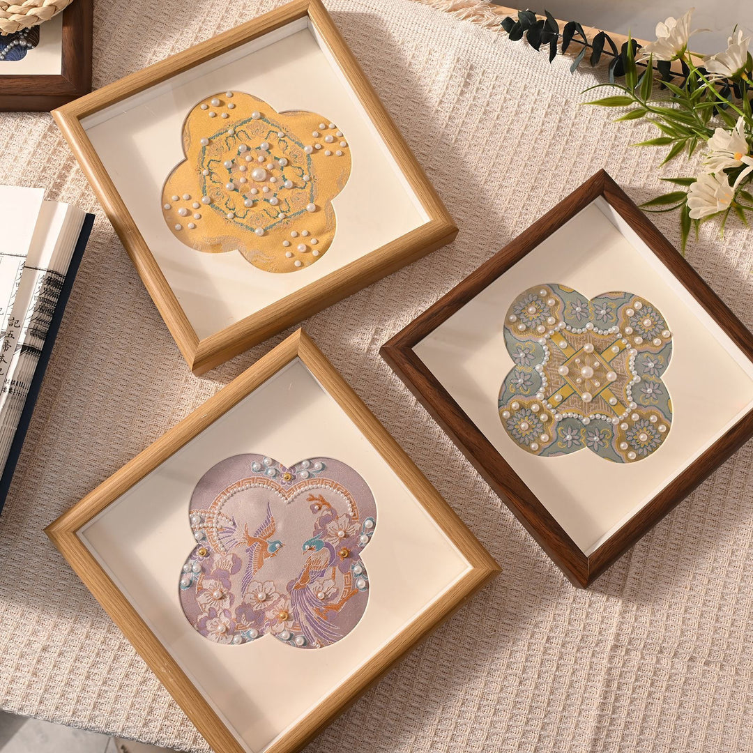 Decorative Embroidered Artwork Frame for Home