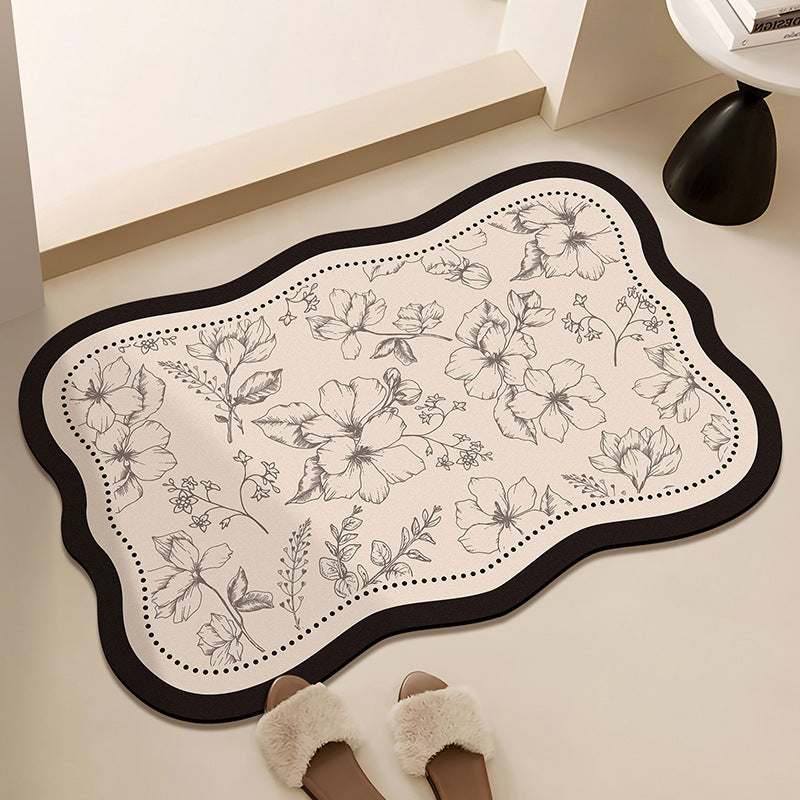 Floral-Printed Bath Runner Kalsten