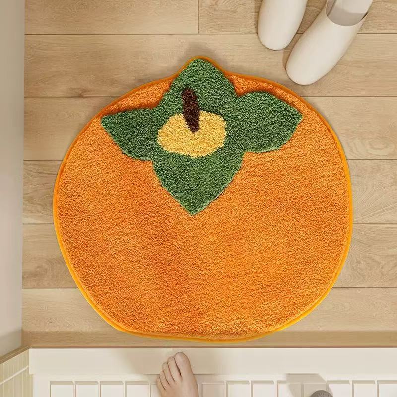 Avocado-Shaped Indoor Bath Mat for Bathroom