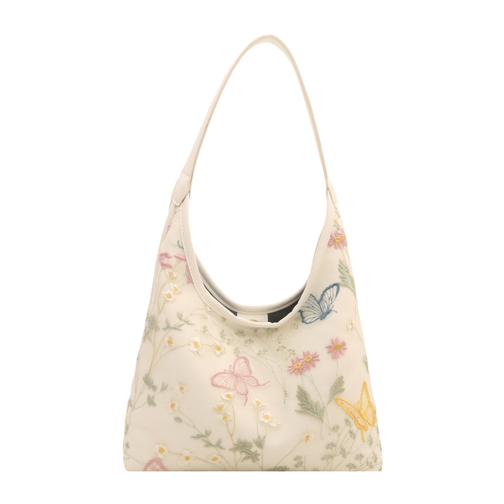 Artistic Embroidered Hobo Bag
