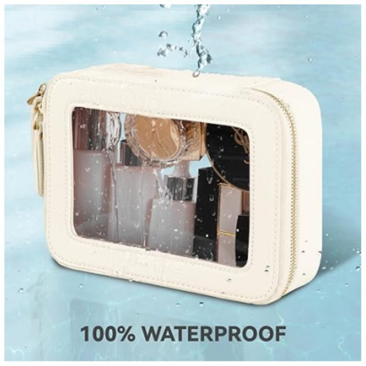 Cosmetic organizer bag with window and high-quality zipper Kalsten