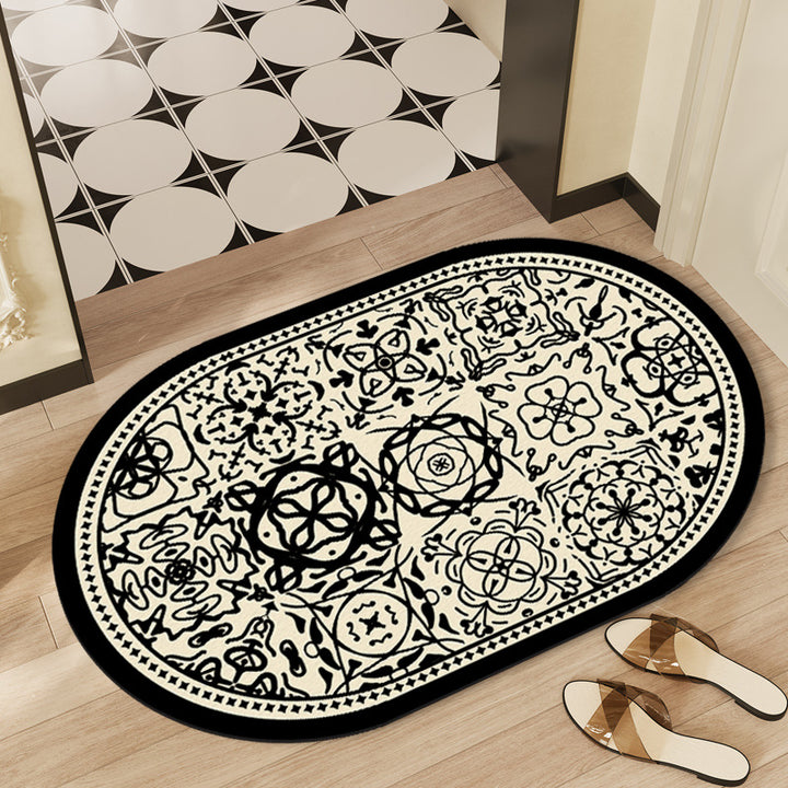 Artistic Patterned Bath Mat