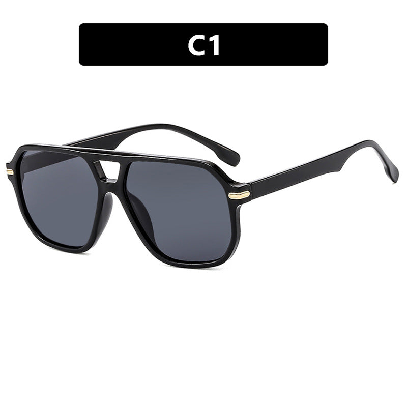 Women's fashionable sunglasses with square frame and eye-catching lenses Kalsten