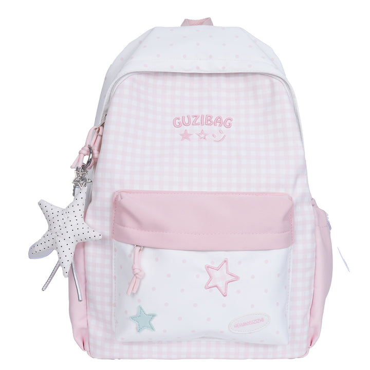 Charming Checked Pattern Backpack Kalsten