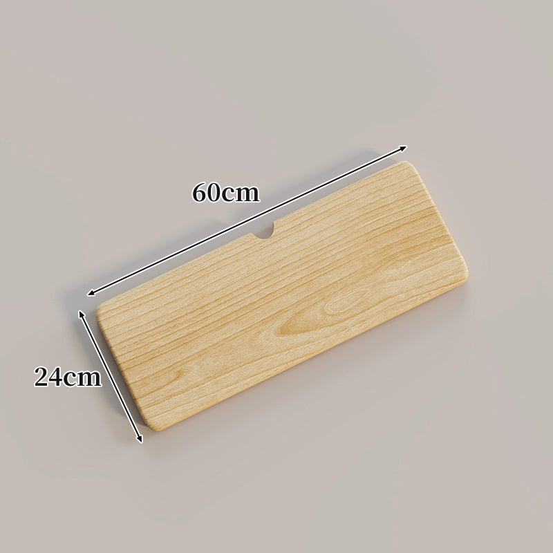 Ergonomic Solid Wood Keyboard Palm Rest with Cable Notch