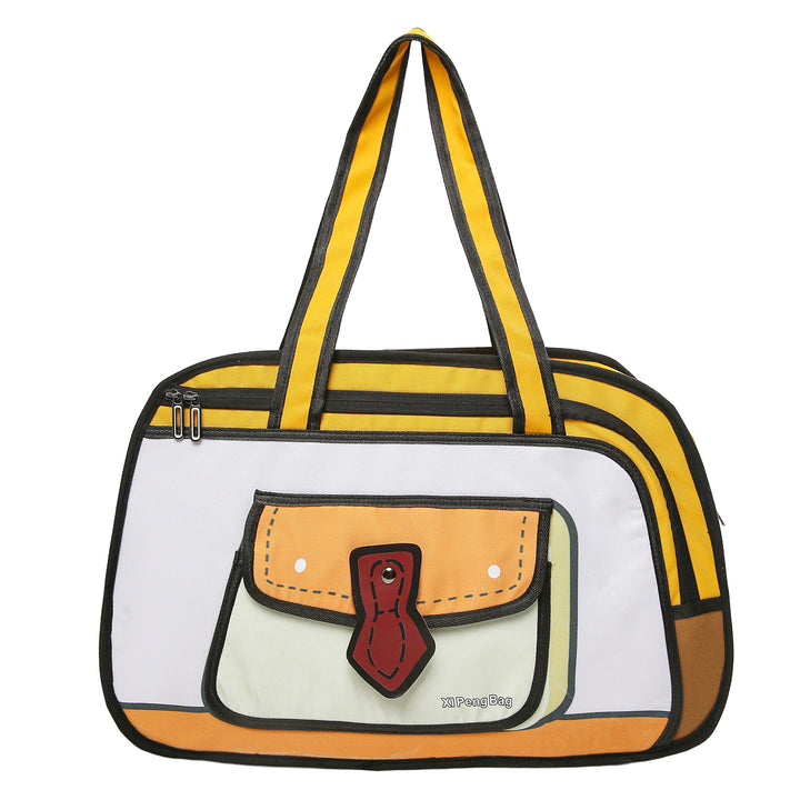 Playful Graphic Travel Tote