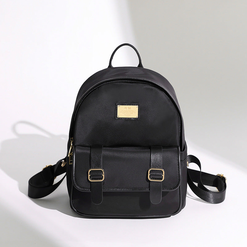 Compact Leather Backpack