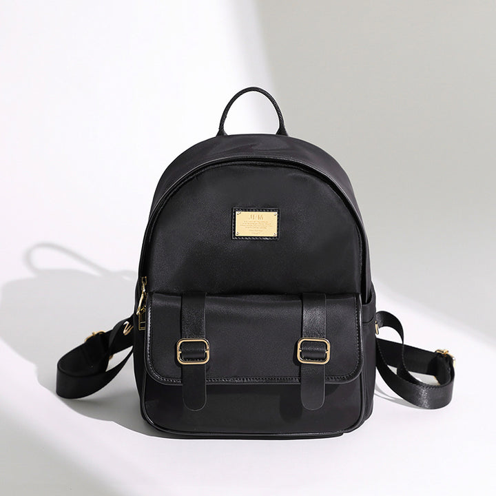 Compact Leather Backpack