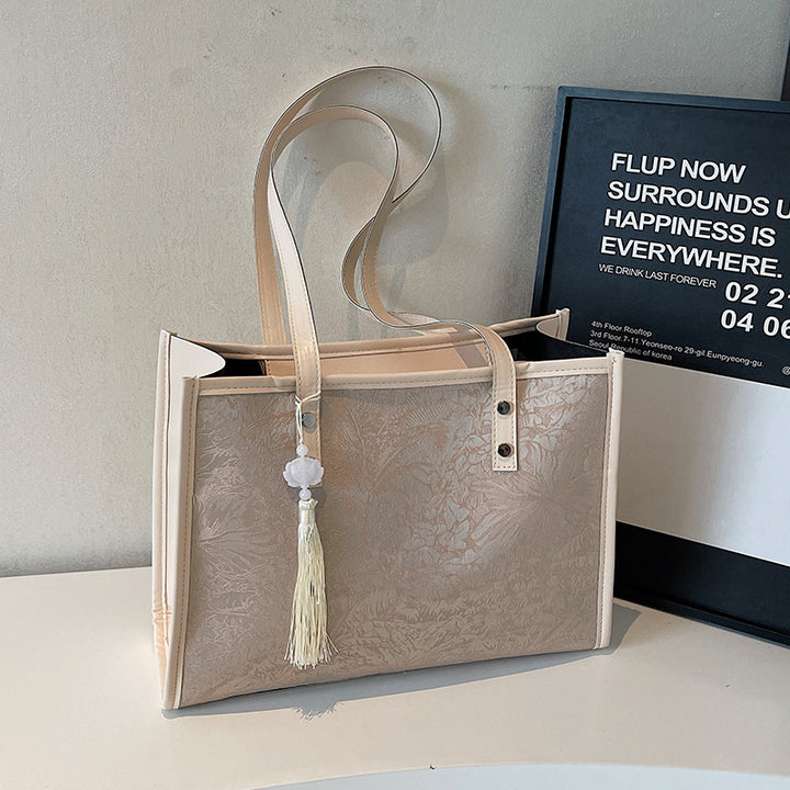 Elegant Textured Tote Bag