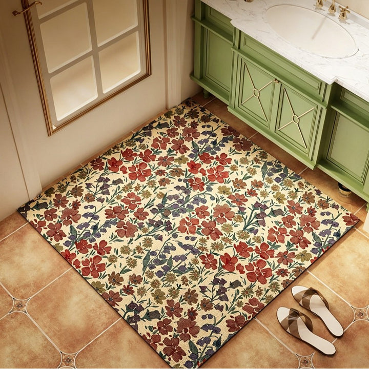 Floral Decorative Area Mat