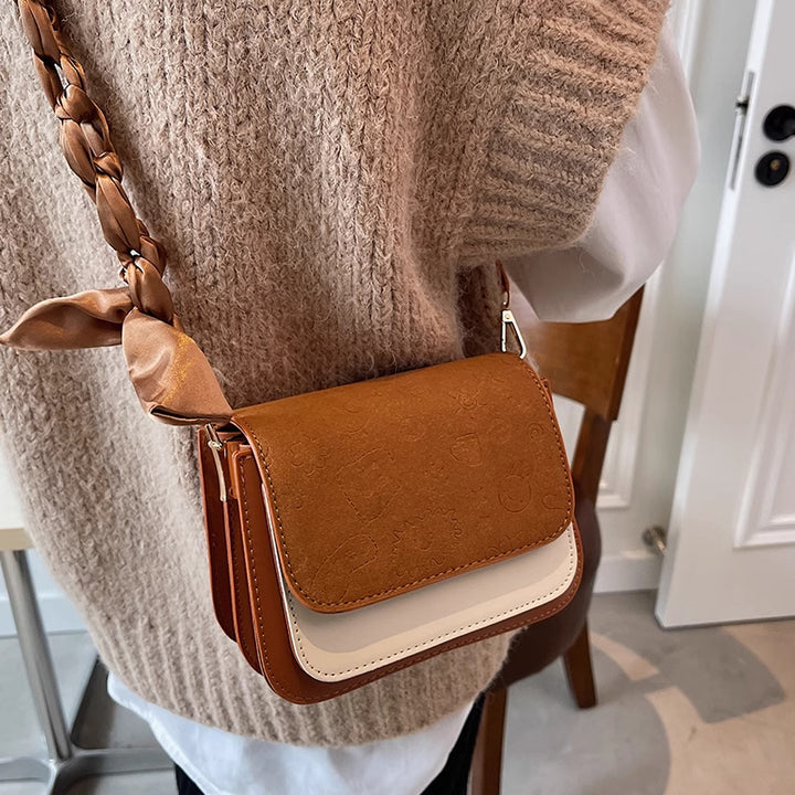 Chic Textured Mini Crossbody Bag Kalsten