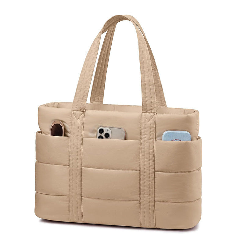 Padded tote bag with practical exterior pockets Kalsten