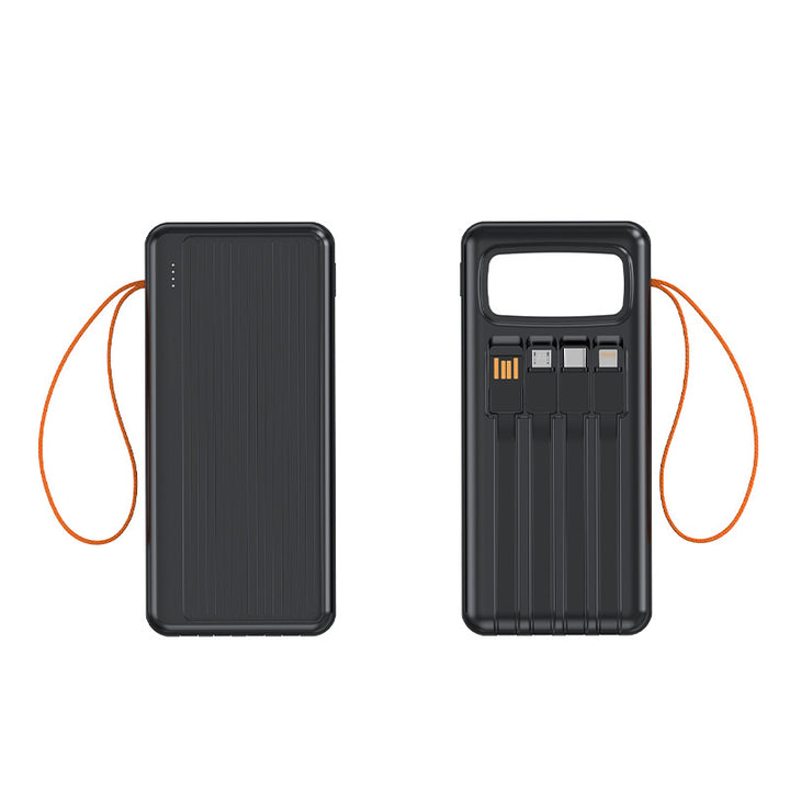 Multifunctional Solar Power Bank with Integrated USB Cable Kalsten