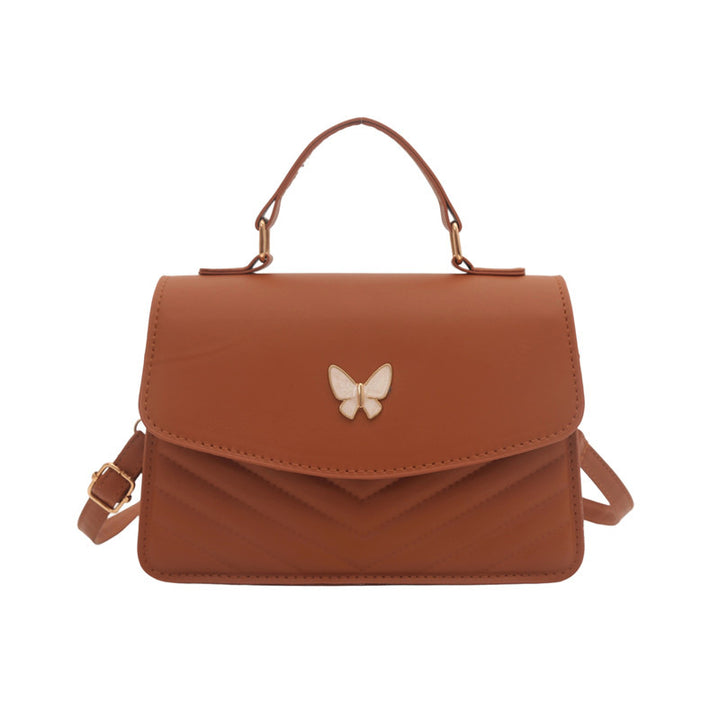 WoElegant Quilted Leather Satchel Bag Kalsten
