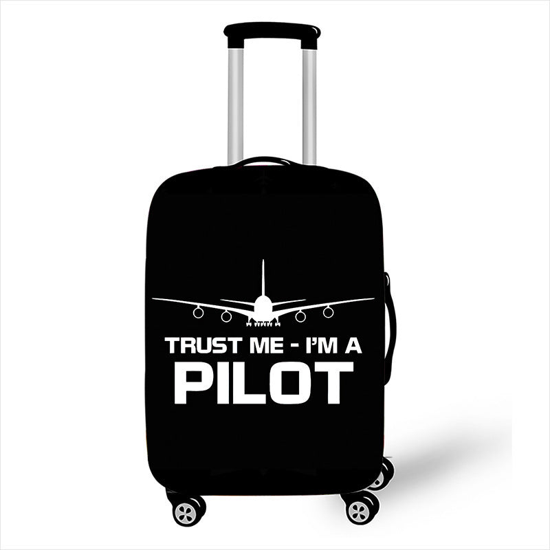 Men's hard-shell suitcase with exclusive airplane design Kalsten