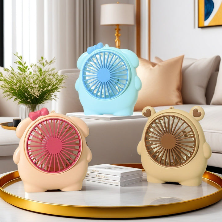 Women’s portable mini fan in playful animal design Kalsten