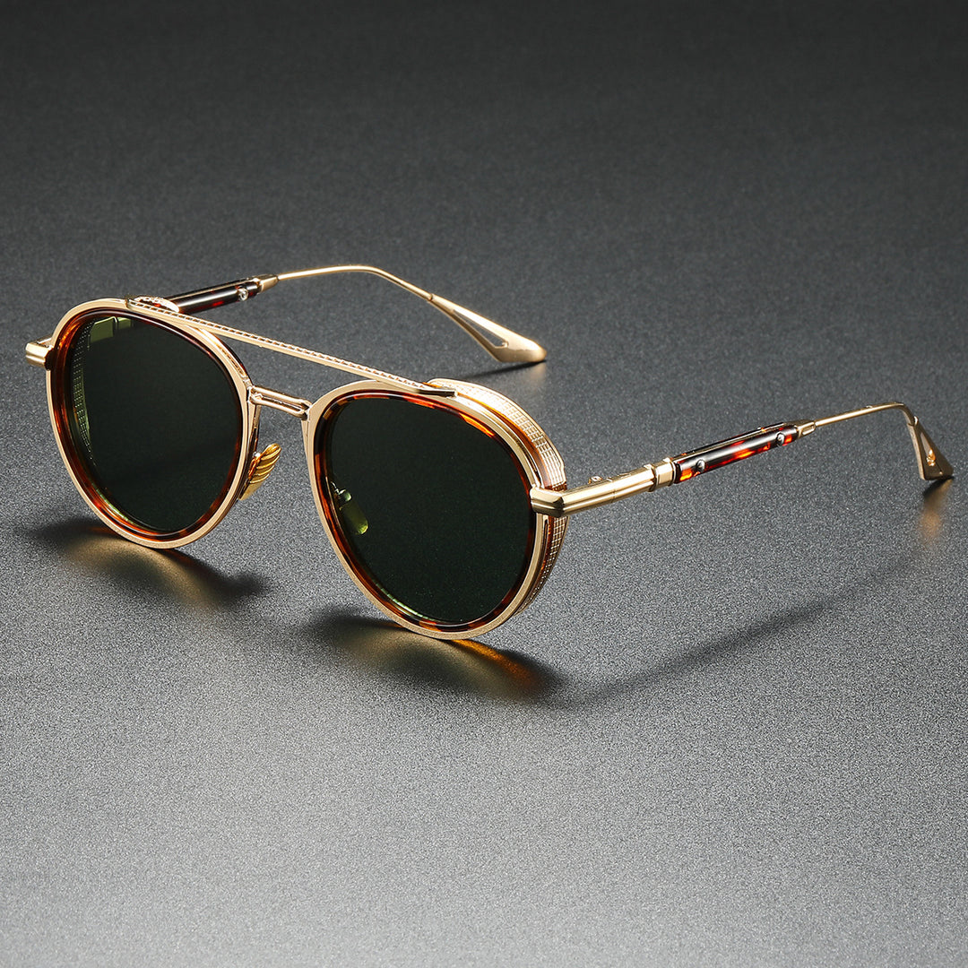 Women's Designer Sunglasses with Luxurious Metal Frame and Retro Accents Kalsten