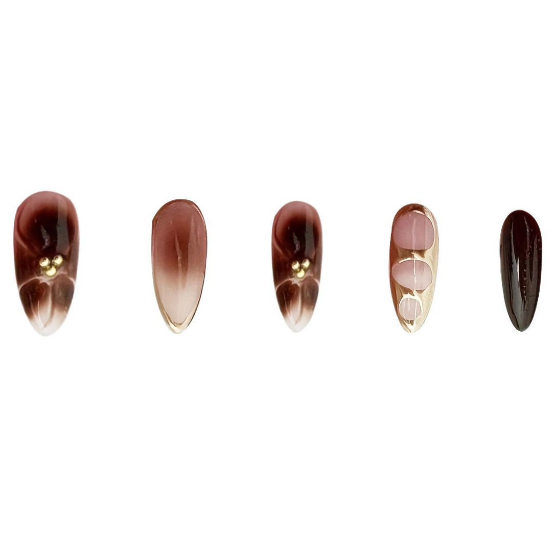 Elegant Sculpted Press-On Nail Set Kalsten