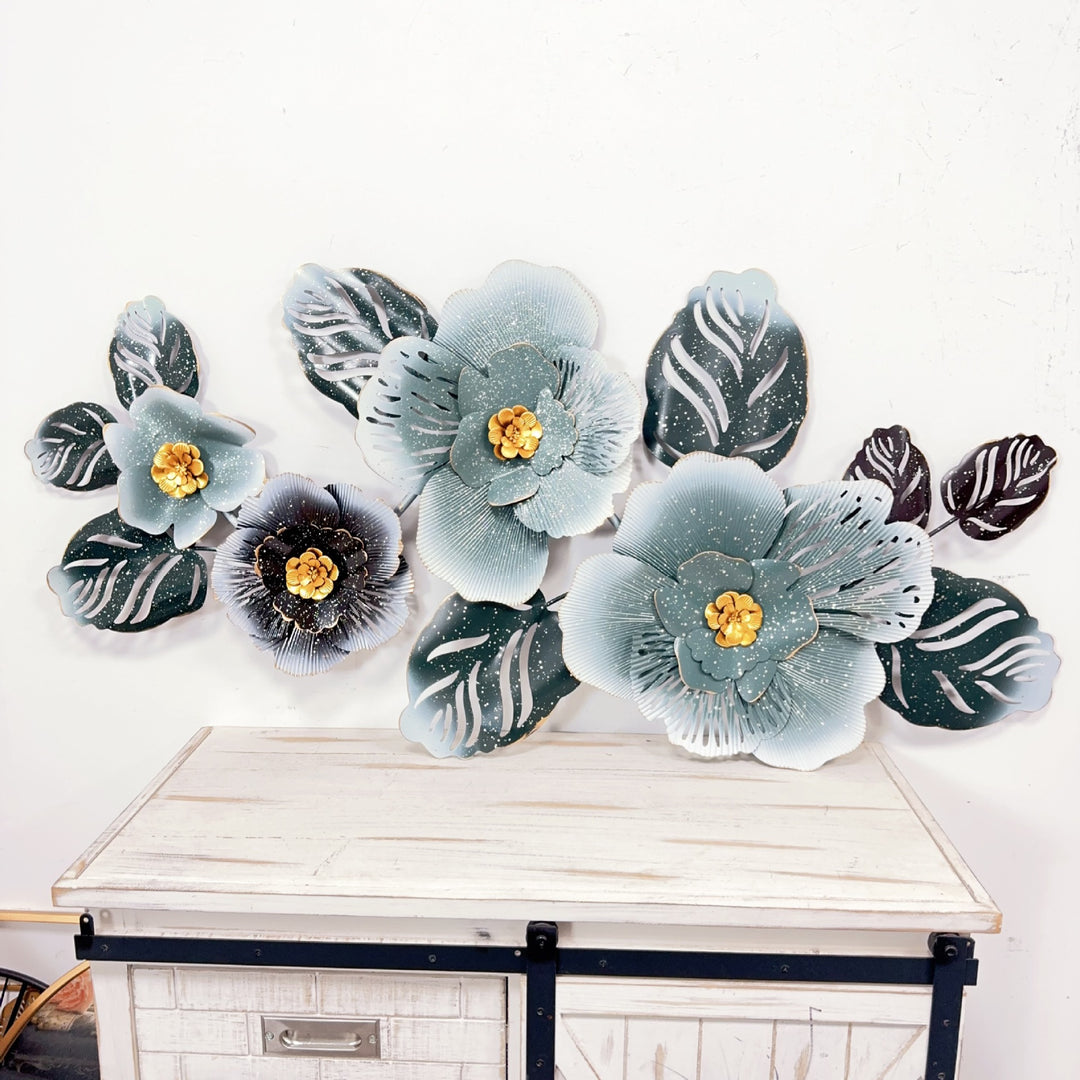 Floral Metal Wall Art Sculpture Kalsten 1789208529