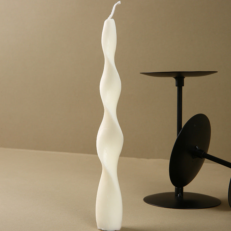 Twisted Spiral Decorative Taper Candle