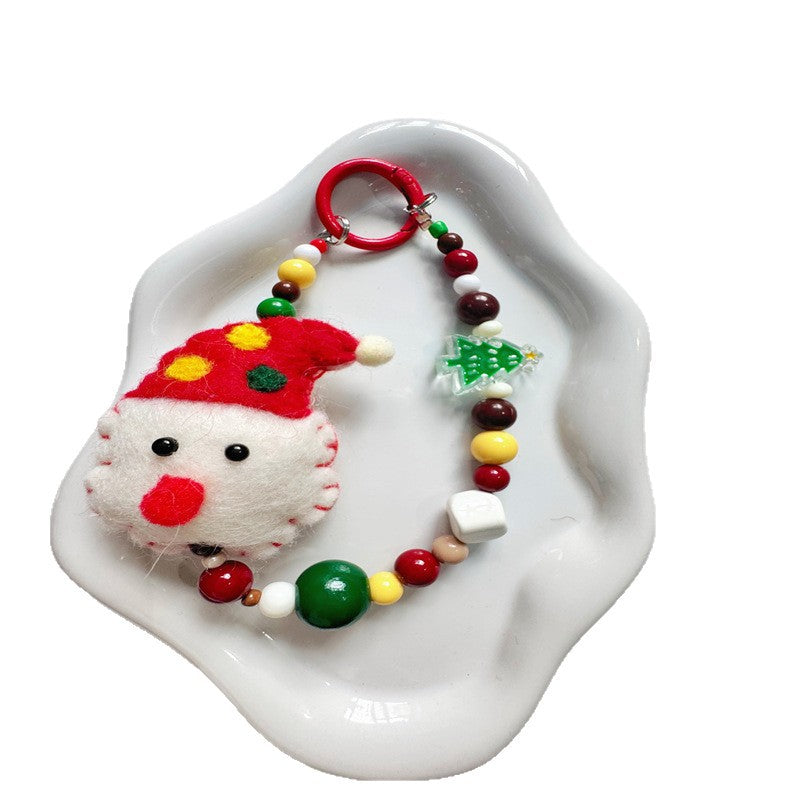 Creative Holiday-Themed Beaded Keychain Kalsten